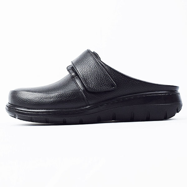 Sabot pour femme s010-1 noir cuir .......... sabots femme Maroc